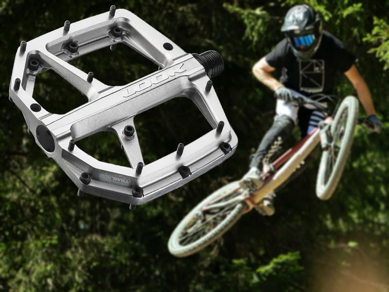 Amazon | LOOK(ルック)ペダル TRAIL ROC PLUS SILVER フラットペダル